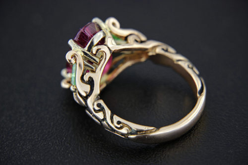 Rick Everett Designed Rubellite Tourmaline Ring