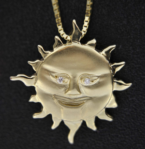Rick's Gold "Cool Sunman" Pendant