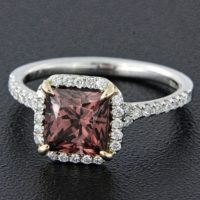 Rose Zircon Ring Rose Zircon Ring