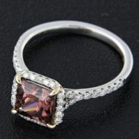 Rose Zircon Ring Rose Zircon Ring