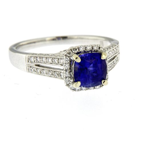 Sapphire And Diamond Ring