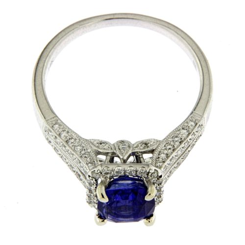 Sapphire And Diamond Ring