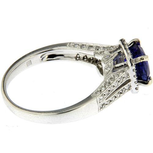 Sapphire And Diamond Ring