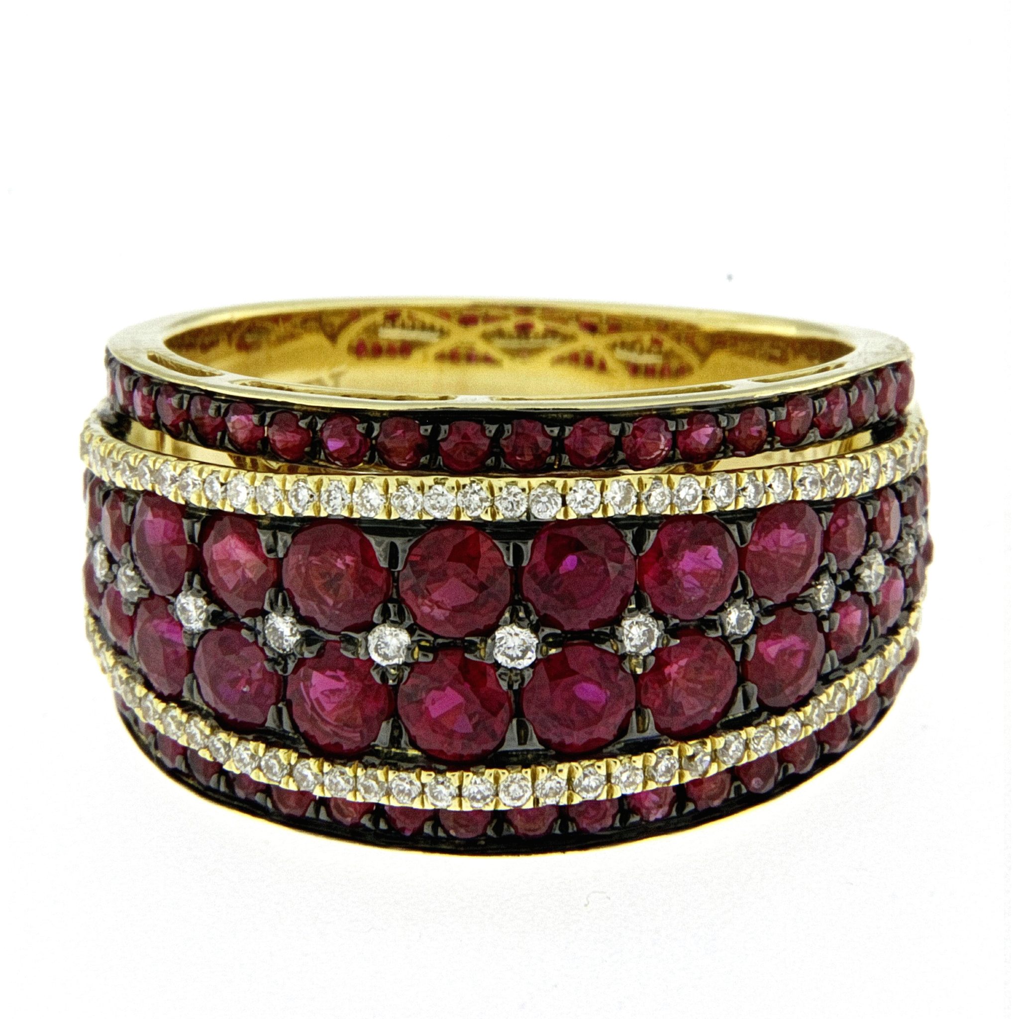 Ruby and Diamond Pavé Ring Ruby and Diamond Pavé Ring
