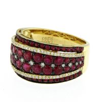 Ruby and Diamond Pavé Ring Ruby and Diamond Pavé Ring