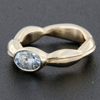 Rick Everett Designed Aquamarine Bezel Ring Rick Everett Designed Aquamarine Bezel Ring
