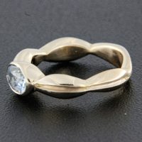 Rick Everett Designed Aquamarine Bezel Ring Rick Everett Designed Aquamarine Bezel Ring