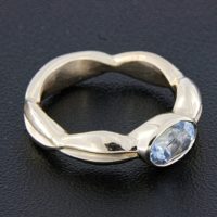 Rick Everett Designed Aquamarine Bezel Ring Rick Everett Designed Aquamarine Bezel Ring