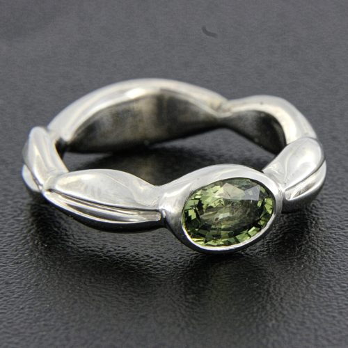 Green Sapphire Ring