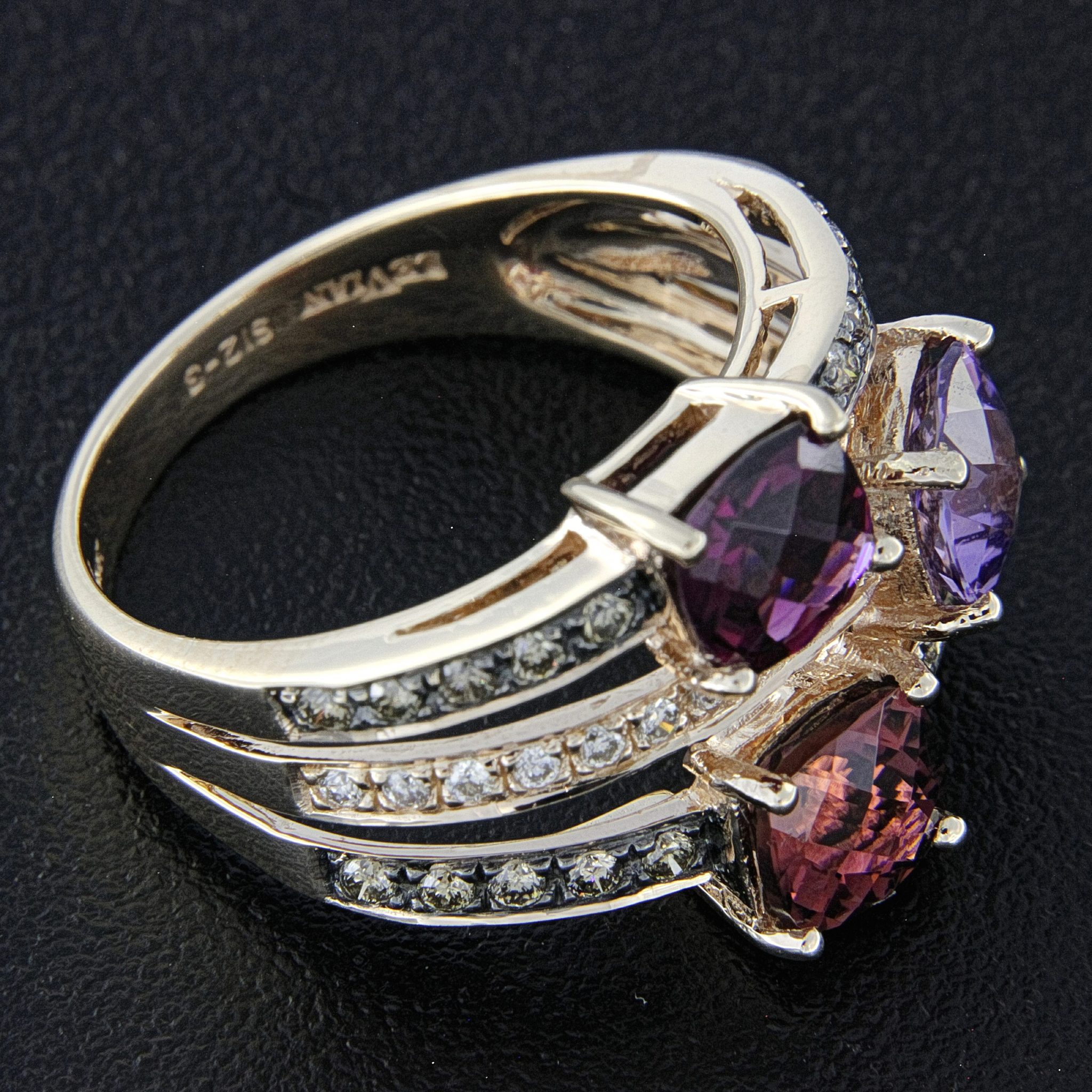 Rhodolite Amethyst and Diamond Ring Rhodolite Amethyst and Diamond Ring