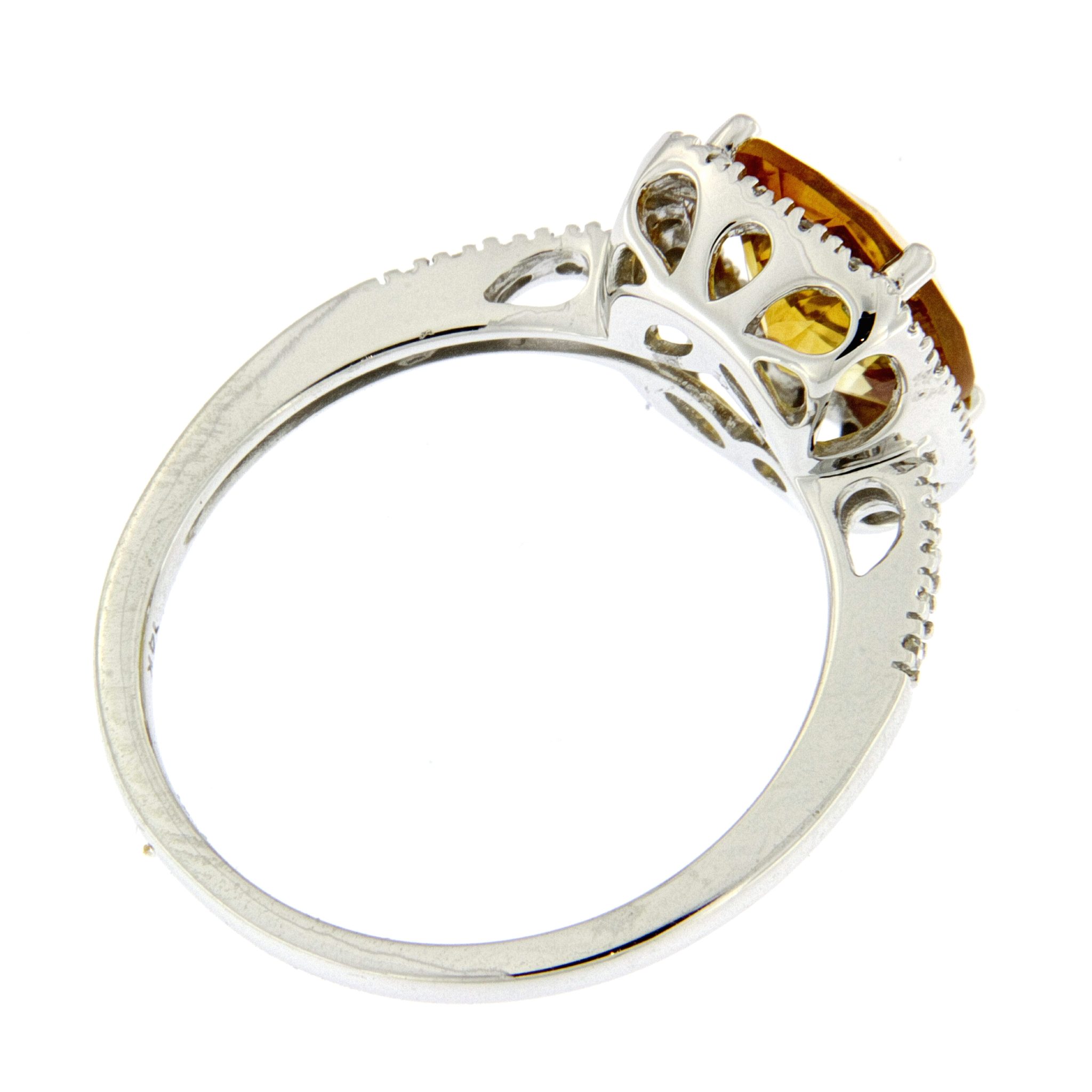 Citrine and Diamond Ring Citrine and Diamond Ring
