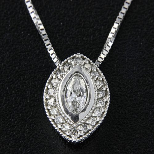 Marquise Diamond Pendant