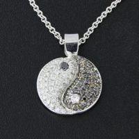 Diamond Yin Yang pendant Diamond Yin Yang pendant
