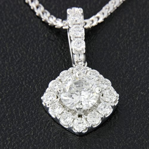 White Gold Diamond Pendant