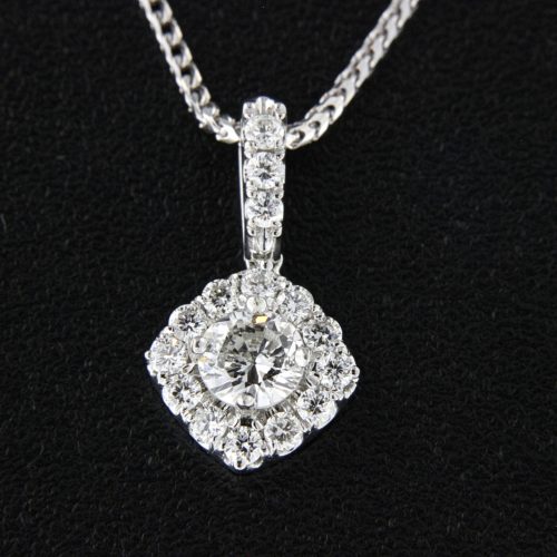White Gold Diamond Pendant