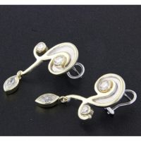 Rick Everett Designed Whimsical Diamond Earrings