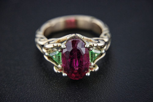 Rick Everett Designed Rubellite Tourmaline Ring