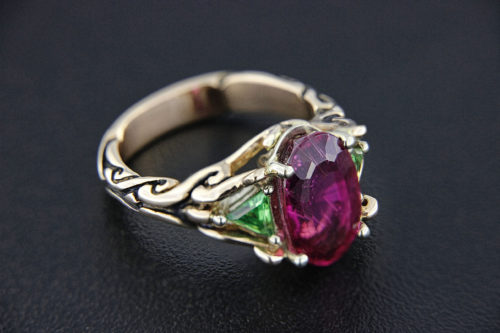 Rick Everett Designed Rubellite Tourmaline Ring