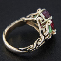 Rick Everett Designed Rubellite Tourmaline Ring