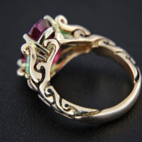 Rick Everett Designed Rubellite Tourmaline Ring