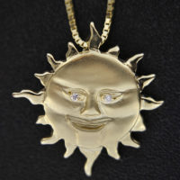 Rick's Gold "Cool Sunman" Pendant Rick’s Gold “Cool Sunman” Pendant