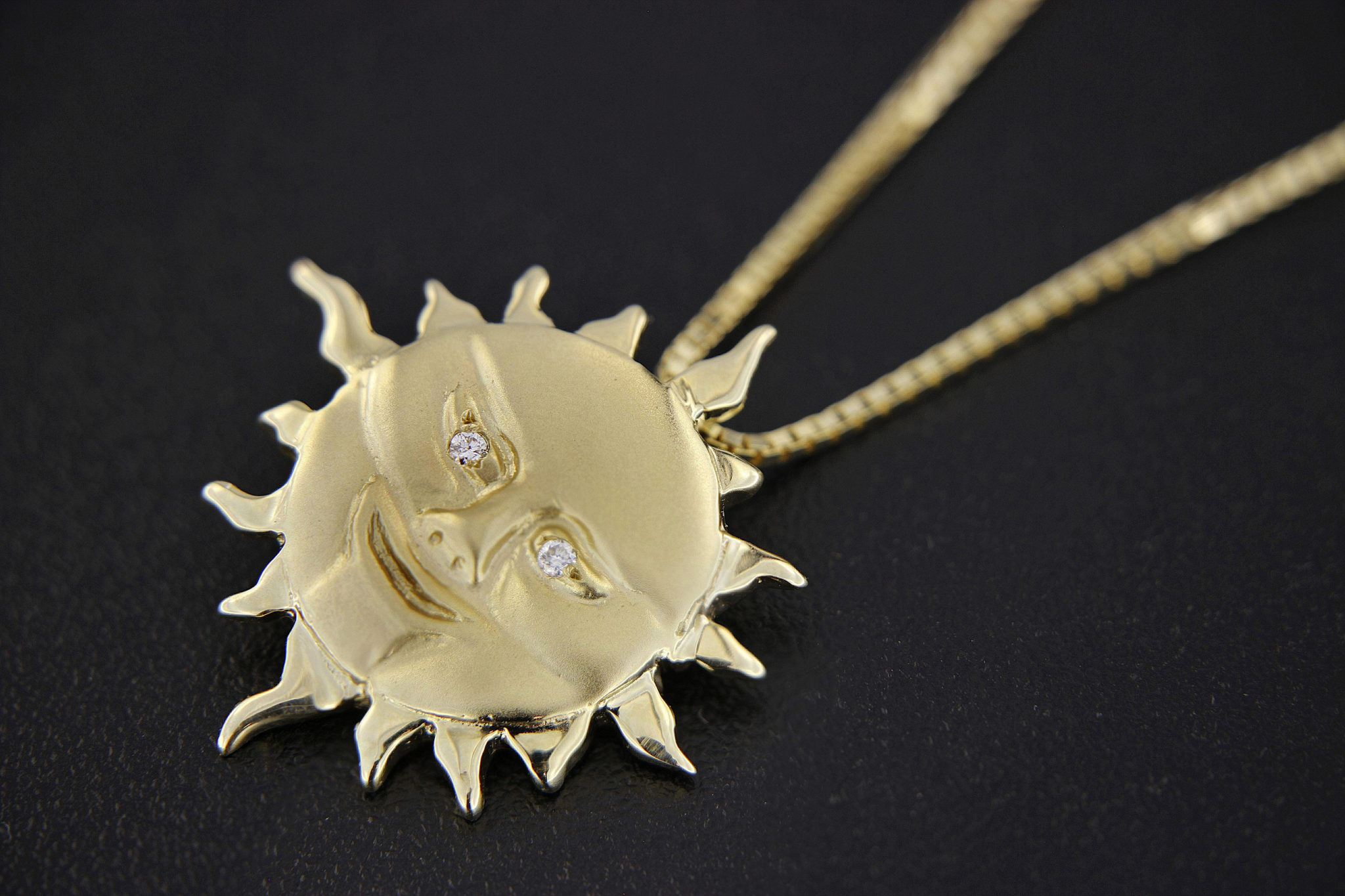 Rick's Gold "Cool Sunman" Pendant Rick's Gold "Cool Sunman" Pendant