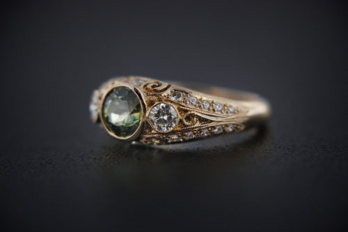 Enrique Marroquin Designed Montana Sapphire Ring