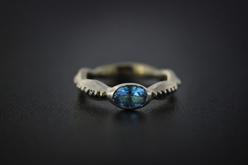Rick Everett Designed Blue Topaz Ring