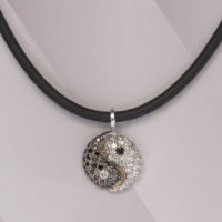 Diamond Yin Yang pendant Diamond Yin Yang pendant